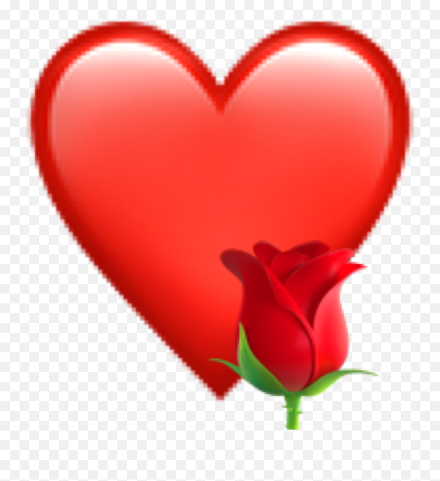 Rose Roseheart Heart Sticker - Girly Emoji,Rose Emojis