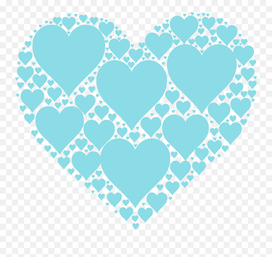 Teal Heart - Blue Valentine Hearts Clip Art Emoji,Teal Heart Emoji