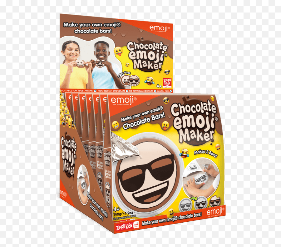 Chocolate Emoji Fun - Chocolate Emoji Maker 2 Bar Pack,Retweet Emoji