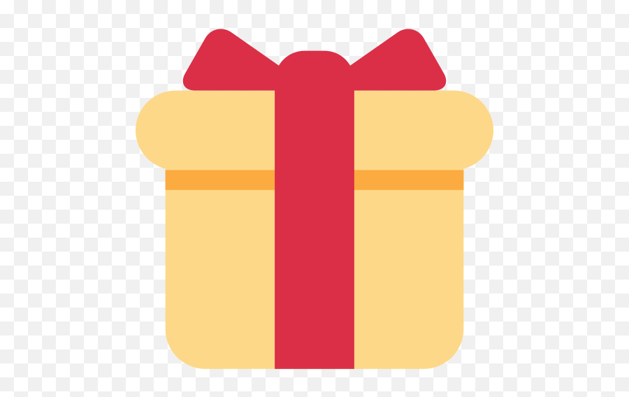 Wrapped Gift Emoji - Emoticone Cadeau,Present Emoji