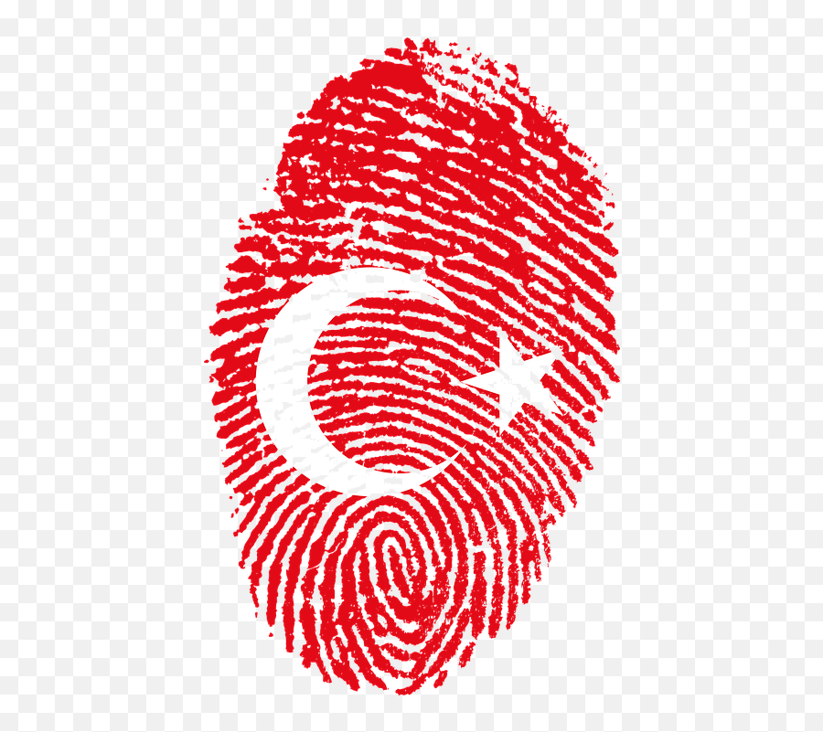 Turkey Flag Fingerprint - Turkish Flag Png Emoji,Turkish Flag Emoji