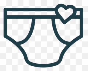 Men Underwear Icon Of Line Style - Clip Art Emoji,Emoji Underwear