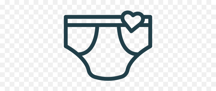 Men Underwear Icon Of Line Style - Clip Art Emoji,Emoji Underwear