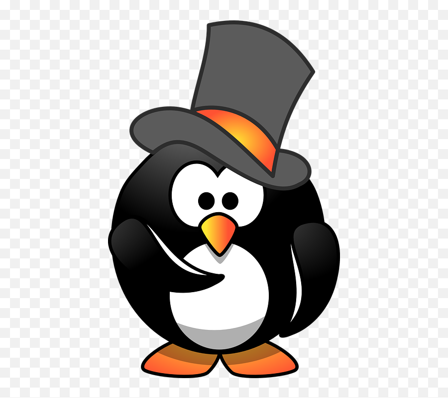 Free Photo Top Hat Hirer Penguin Hat Hiring Face Person - Penguin With Hat Cartoon Emoji,Crazy Emoji