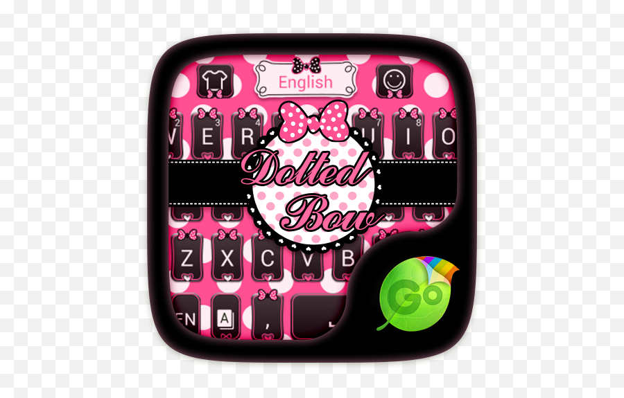 Dotted Bow Go Keyboard - Download Go Keyboard Emoji,Go Keyboard Emoji