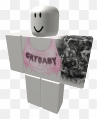 Cry Baby Pink Top X Tattoos - Roblox Crop Template Emoji