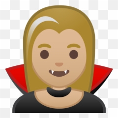 Medium - Woman Vampire Emoji