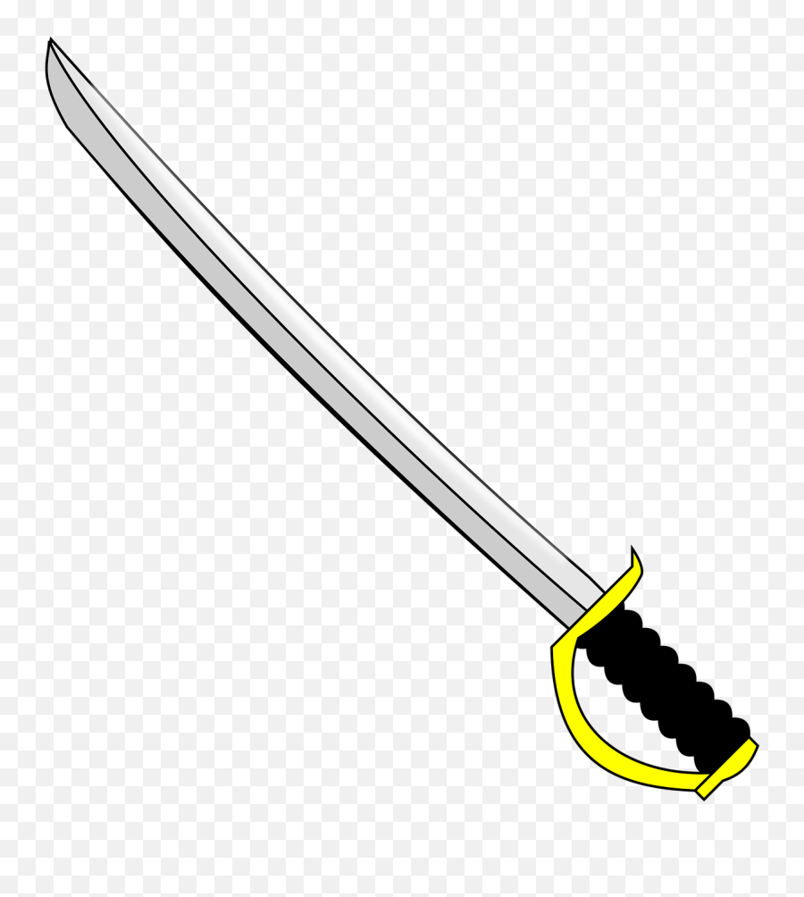 Blade Saber Sabre Sword Free Vector - Saber Clipart Emoji,Crossed Sword Emoji