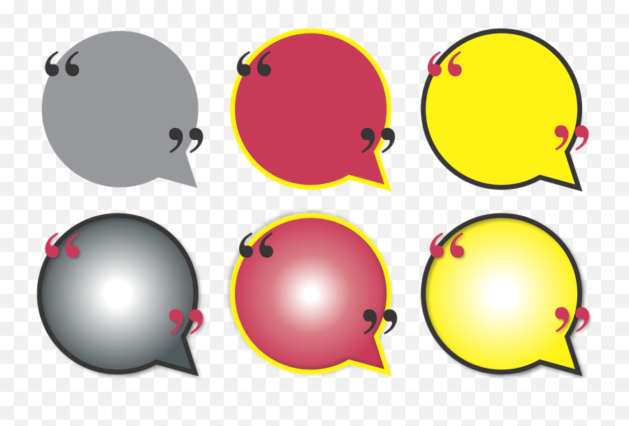 Quote Bubble Circle Talk Color Emoji,Quotation Marks Emoji