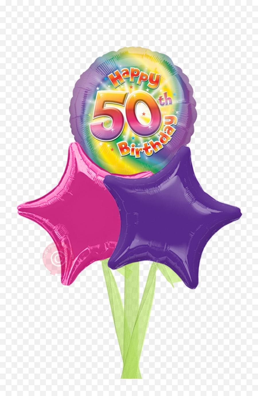 50 Happy 50th Birthday Girl Balloons - Balloons Emoji,Birthday Emoji Symbols