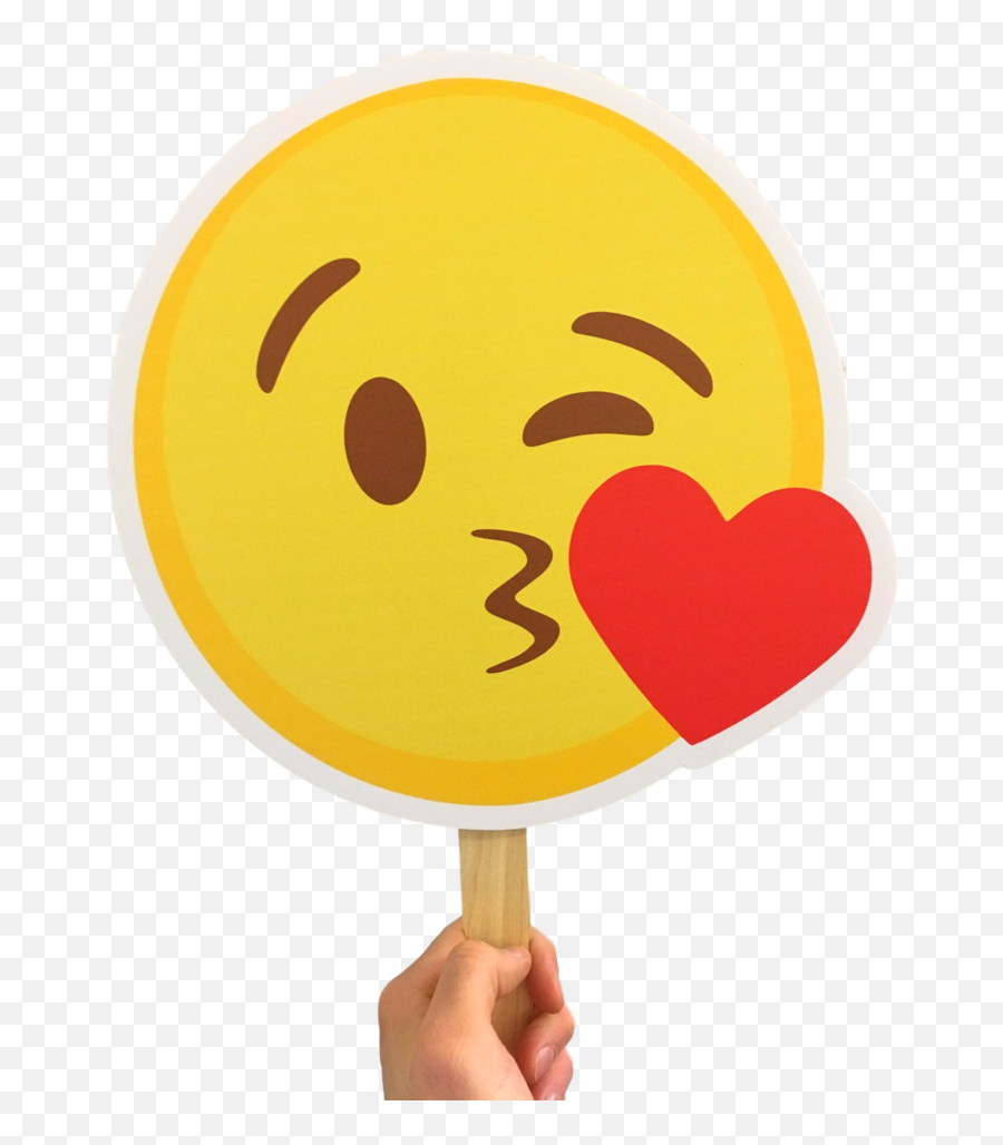 Kissy Face Emoji Foam Cutout - Smiley,Ping Emoji