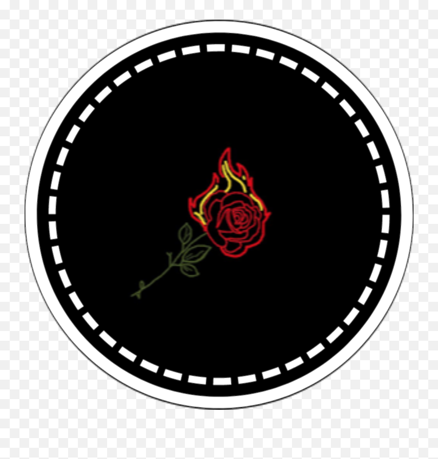Black Rose Fire Flame Overlay Overlays - District 12 Emoji,Fire Clock Emoji