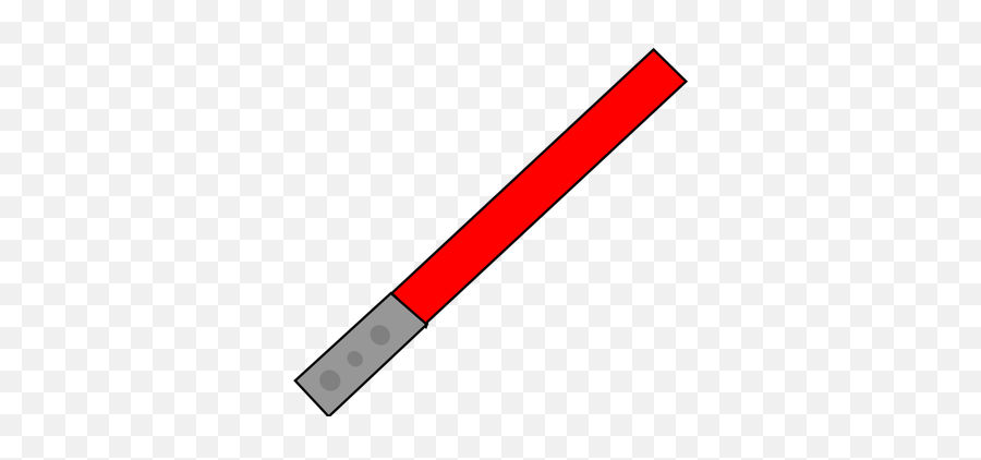Red Light Saber Vector Image - Red Baseball Bat Clipart Emoji,Star Wars Emoji