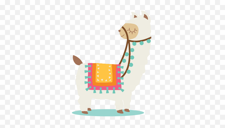 Transparent Llama And Cactus Clipart - Transparent Adorable Llama Llama Clipart Emoji,Llama Emoji