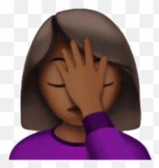 Twerking Emoji For Iphone - Face In Palm