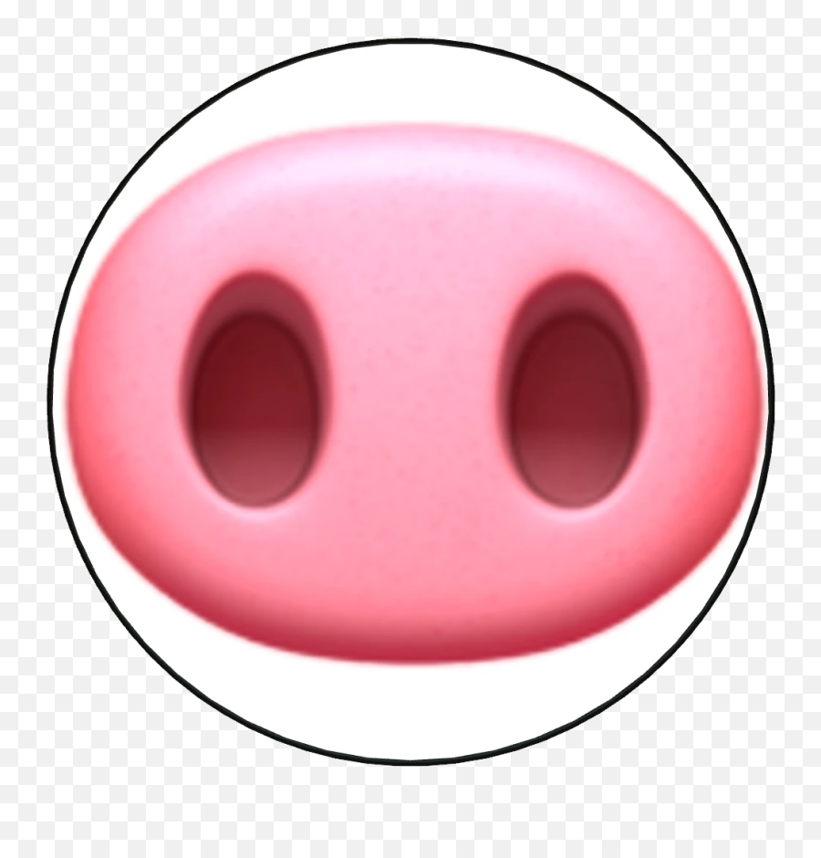 Pig Nose - Oval Emoji,Piggy Emoticon