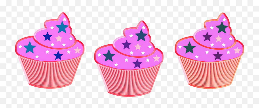 Cupcakes Celebrate Purple Red Birthday Food Party Three - 4 And Half Star Out Of 5 Emoji,Emoji Birthday Cupcakes
