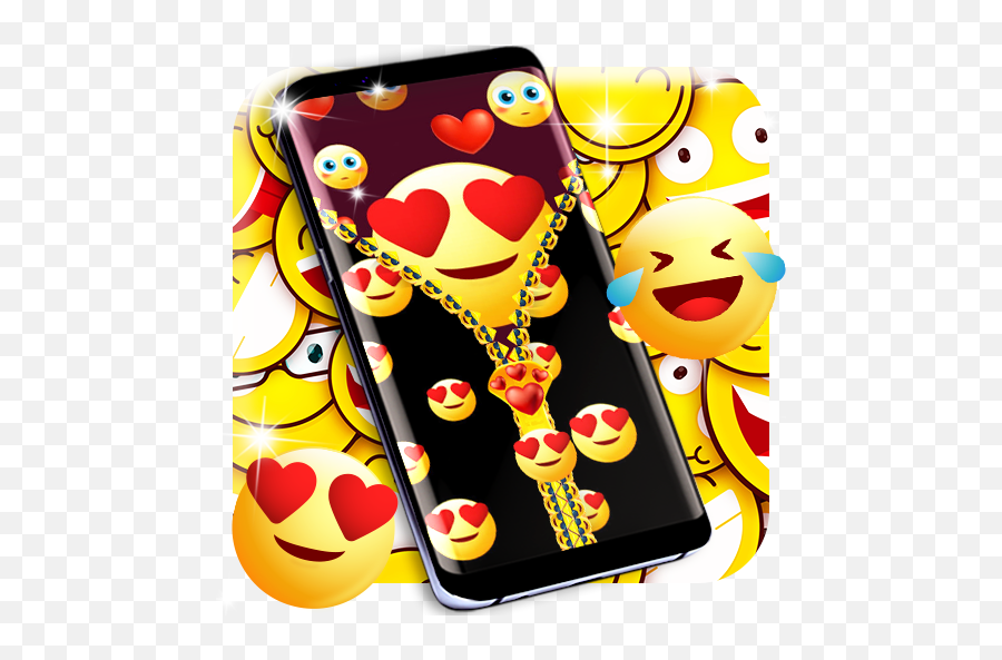 Download Emoji Smiley Zip Locker For Android Myket - Smartphone,Emoji Zipper