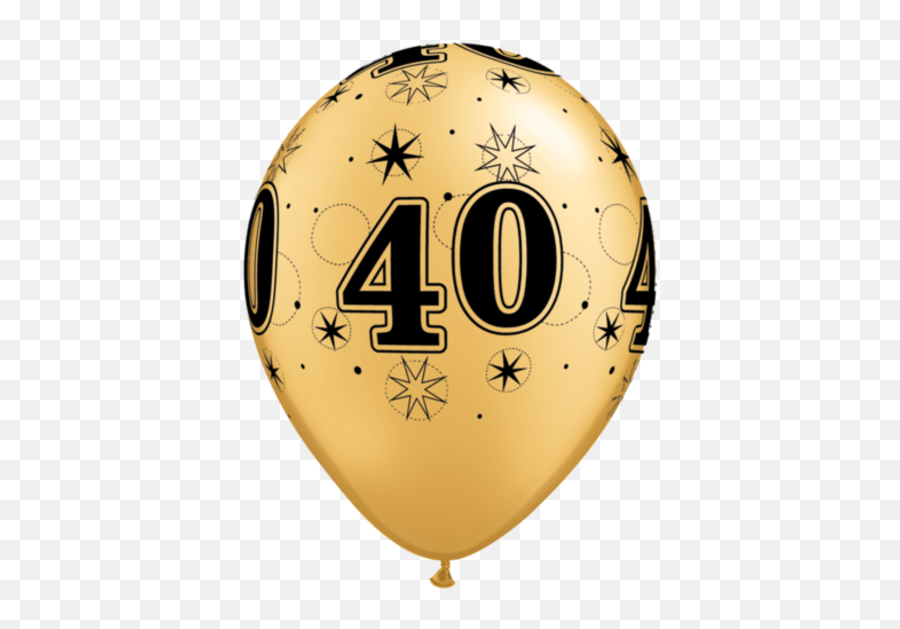 40th Birthday Balloons - 40th Party Supplies Shindigscomau Transparent 60th Birthday Png Emoji,Single Paw Print Emoji