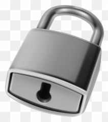 Lock Clipart Black And White Png - Padlock Emoji