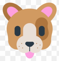 Dog Face Emoji Clipart - Dog Emoticon Png,Bear Face Emoticon
