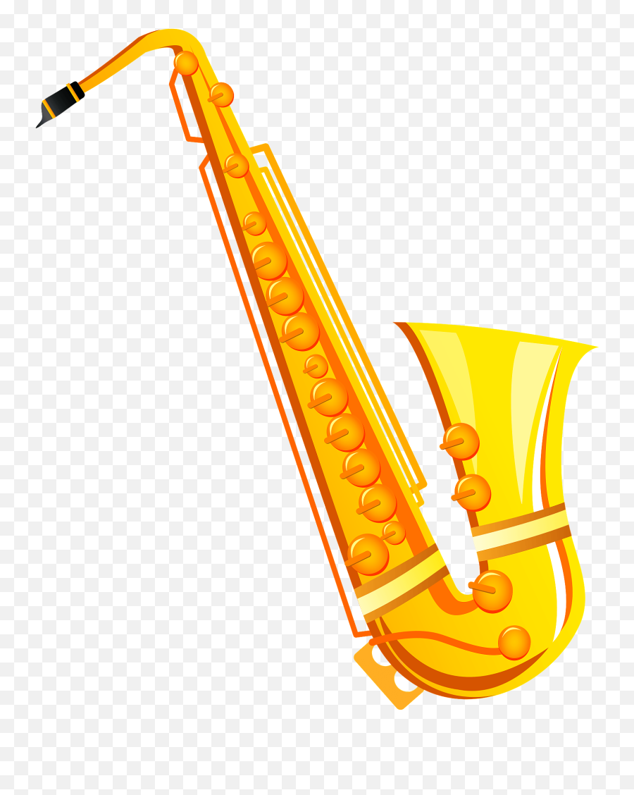 Saxophone Musical Instrument Clipart - Musical Instrument Clipart Emoji,Saxophone Emoji