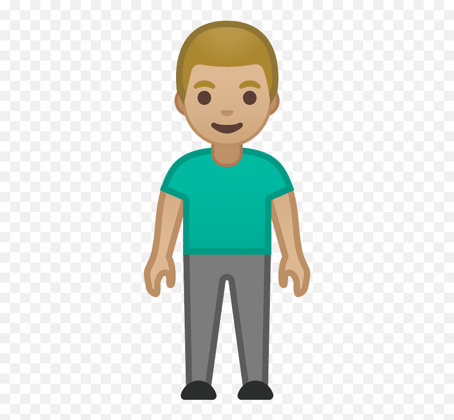 Man Standing Emoji Clipart - Man Emoji Full Body,Arms Crossed Emoji
