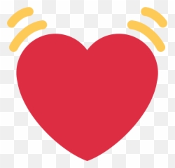 Beating Heart Emoji Clipart - Android Emojis Png