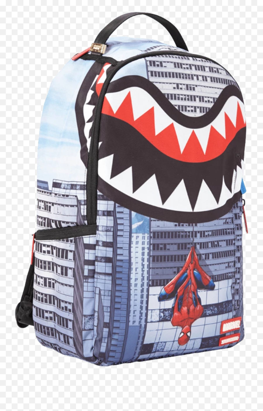 Sprayground Spiderman Upside Down Shark Backpack Emoji,Emoji Backpacks