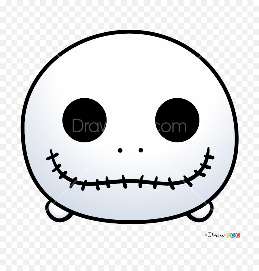How To Draw Jack Skellington Disney Tsum Tsum - Tsum Tsum De Jack Emoji,Jack Emoji