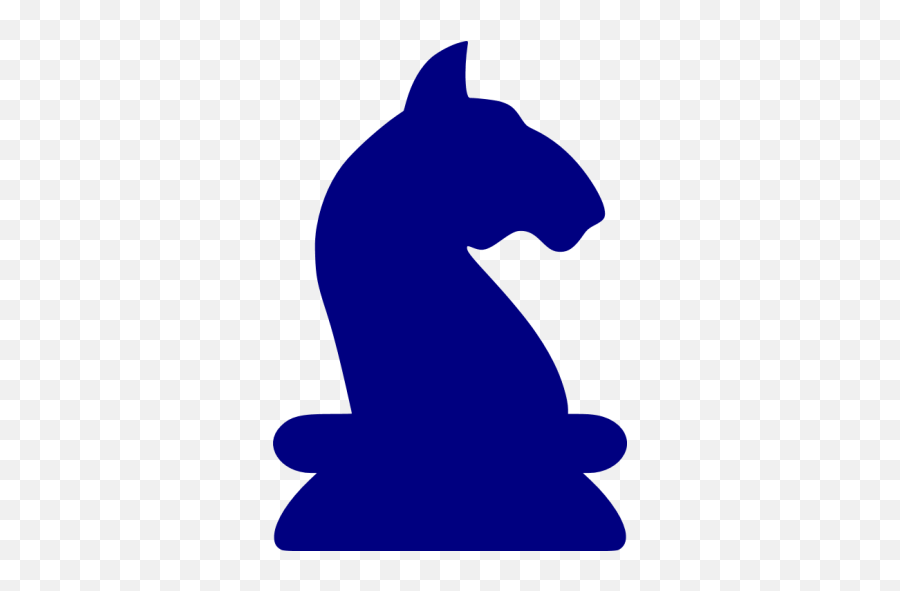 Navy Blue Knight Icon - Free Navy Blue Chess Icons Blue Chess Knight Png Emoji,Knight Emoticon