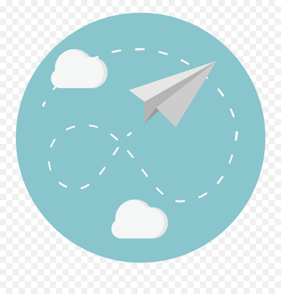Creative - Paper Plane Icon Round Emoji,Plane And Paper Emoji