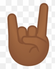 Sign Of The Horns Emoji With Medium - Signs