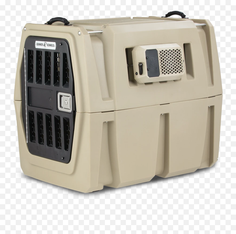Dog Crate Accessories - Gunner Kennel With Fan Emoji,Emoji Battery Power