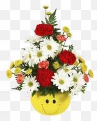 A Simple Smile - Bouquet Emoji,Emoticon With Flower