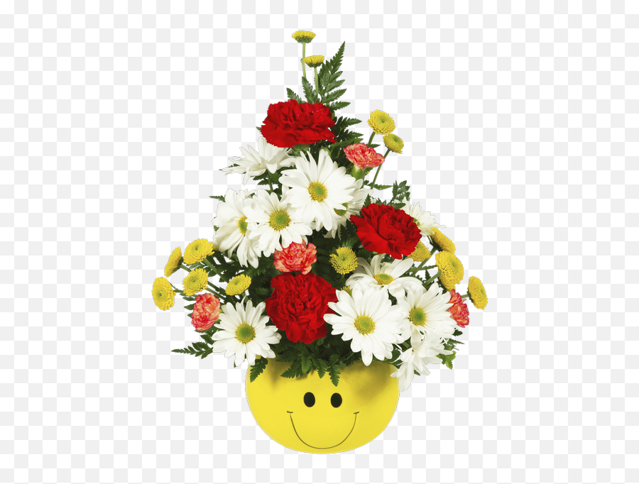 A Simple Smile - Bouquet Emoji,Emoticon With Flower