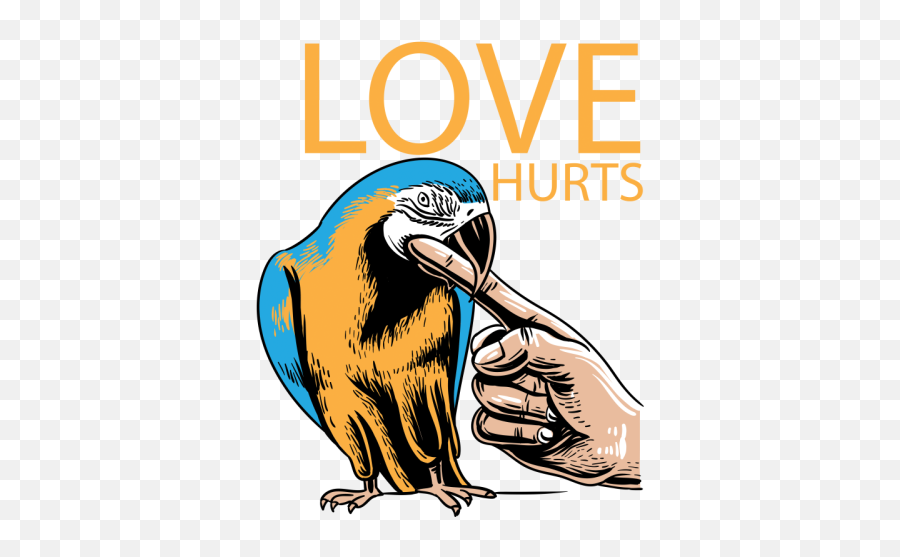Love Hurts Sun Conure Parrot Biting - Conure Emoji,Birb Emoji