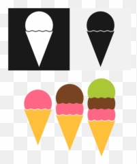 Coleção De Sorvete - Ice Cream Vector Clip Art Emoji