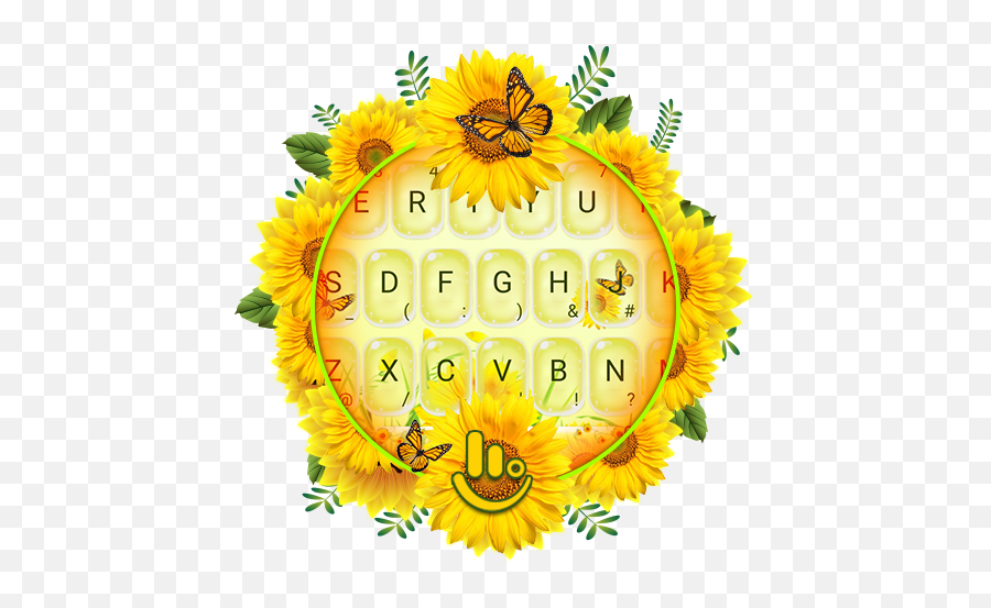 Spring Sunflower Keyboard Theme - Sunflower Emoji,Sun Flower Emoji