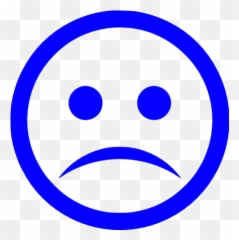Blue Sad Icon - Red Sad Icon Png Emoji,Blue Emoticon