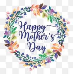 Happy Mothers Day Flower Frame - Png Emoji