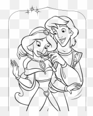 Print Free Disney Princess Jasmine - Printable Coloring Page Emoji