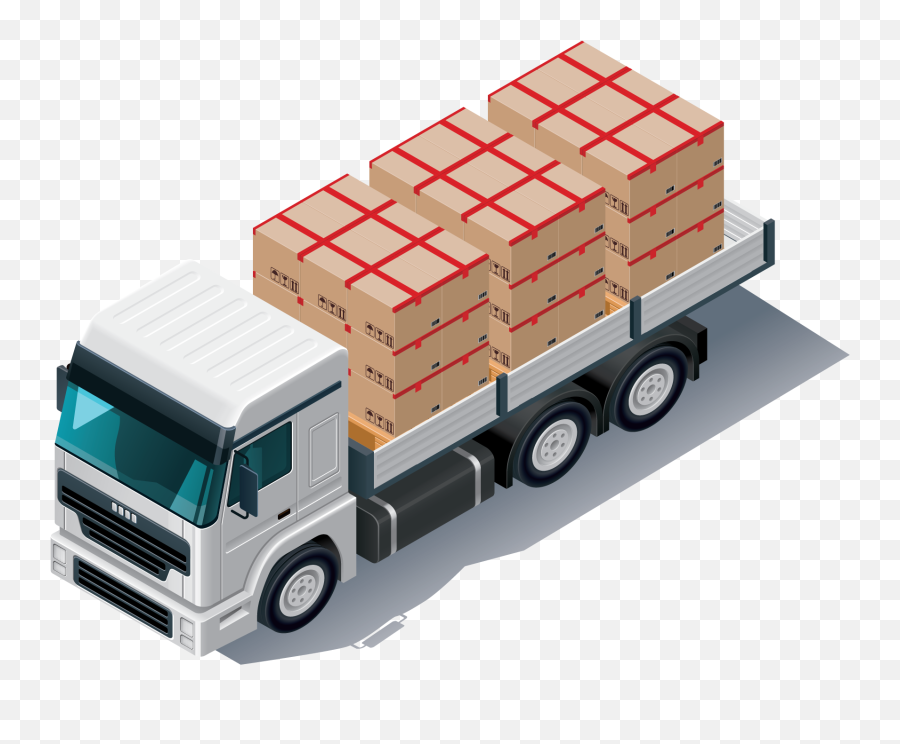 Pickup Truck Cargo Semi - Trailer Truck Load Png Download Truck Loaded Png Emoji,Pickup Truck Emoji
