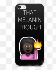 That Melanin Though - Smartphone Emoji,Emoji Iphone Case