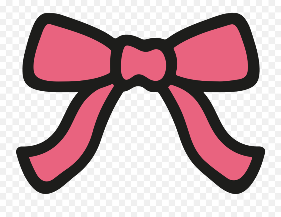 Ribbon Art Drawing - Transparent Cute Bow Png Emoji,Cheer Bow Emoji