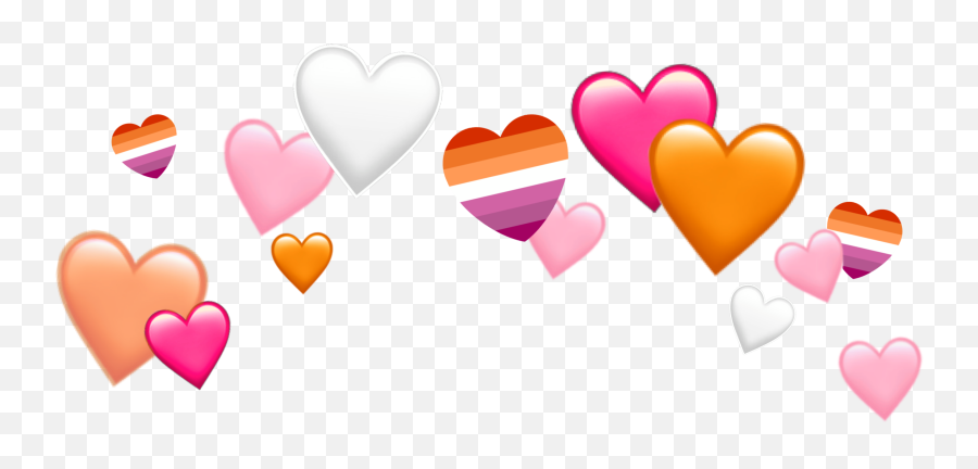 Largest Collection Of Free - Toedit Lesbian Love Stickers On Lesbian Heart Crown Transparent Emoji,Lesbian Emojis