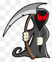 Halloween Grim Reaper Clip Art - Transparent Cartoon Emoji