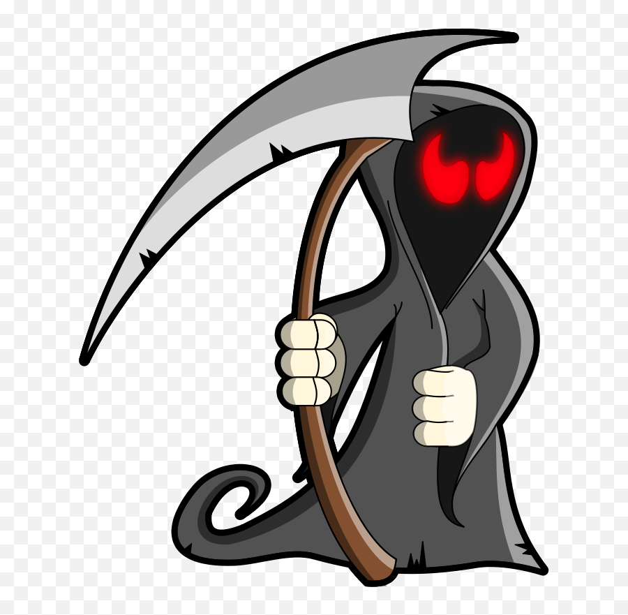 Halloween Grim Reaper Clip Art - Transparent Cartoon Reaper Emoji,Grim Reaper Emoji