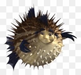 Download Sykes The Pufferfish - Shark Tale Blow Fish Hd Png Pufferfish Transparent Emoji,Dory Fish Emoji