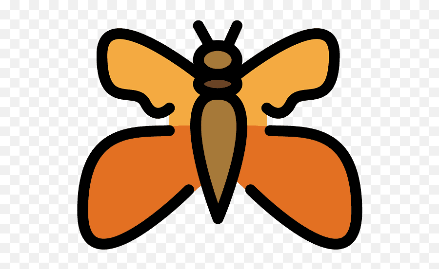 Butterfly Emoji Clipart - Borboleta Emogi,Worm Emoji